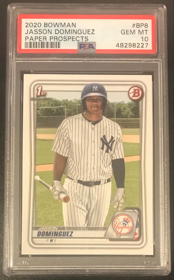 2020 Bowman paper Jasson Dominguez PSA 10