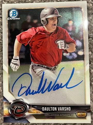2018 Bowman Chrome Daulton Varsho auto 