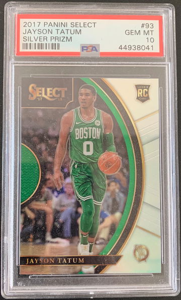 2017 Select Jayson Tatum Silver Prizm PSA 10