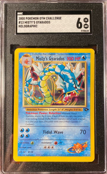 2000 Pokémon gym challenge #13 Mistys Gyarados Holo holographic 6 EX NM