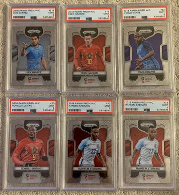 Suarez Hazard Kante Lukaku Sterling Prizm World Cup 2018