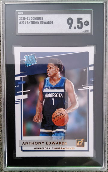 2020-21 Donruss #201 Anthony Edwards SGC 9.5