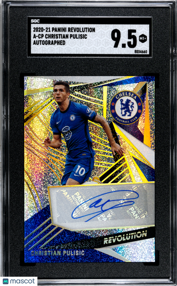 2020-21 Panini Revolution Christian Pulisic #A-CP Auto. SGC 9.5