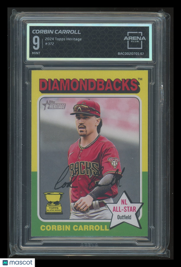 2024 Topps Heritage Corbin Carroll #372 Arena Club 9