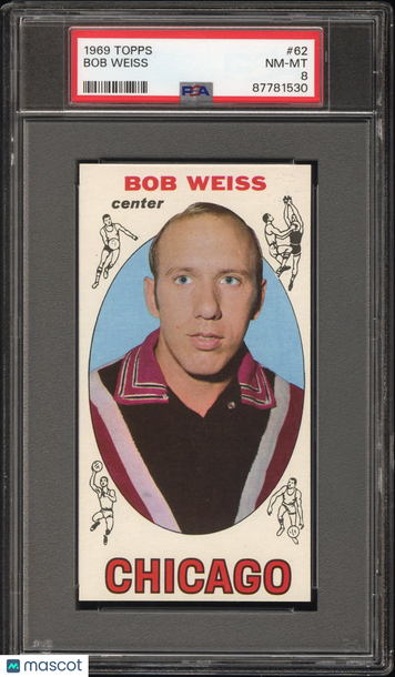 1969 Topps Bob Weiss #62 PSA 8