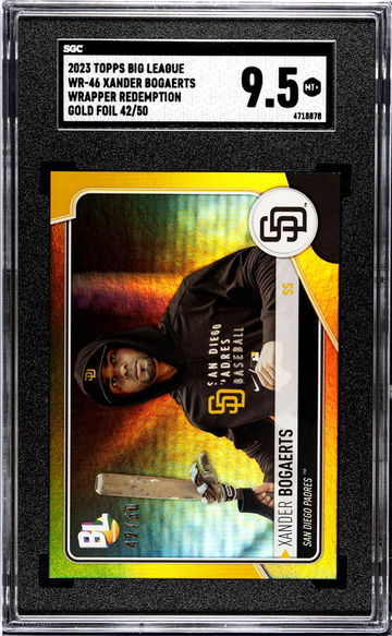 2023 Topps Big League Gold Foil Xander Bogaerts #WR-46 /50 SGC 9.5