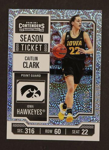 2024 Panini Contenders #CC1 Caitlin Clark Collection Season Ticket /399 CC1