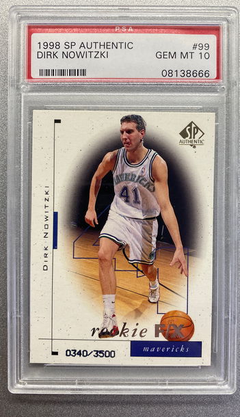 DIRK NOWITZKI 1998 SP AUTHENTIC ROOKIE PSA 10 GEM MINT 