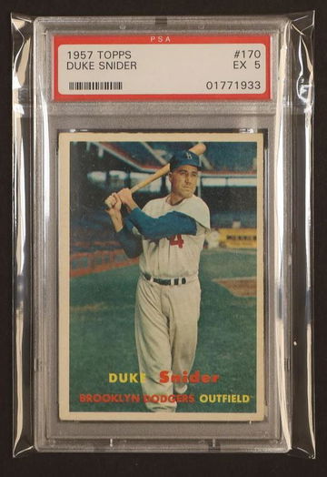 1957 Topps Duke Snider #170 PSA 5