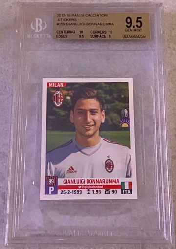 2015-16 Panini Calciatori Gianluigi Donnarumma Rookie Card #359 Gem Mint