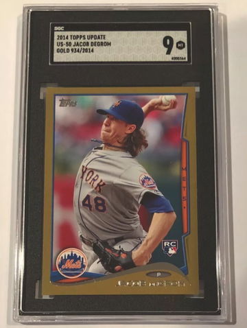 2014 Topps Update #US50 Jacob DeGrom RC SGC 9 