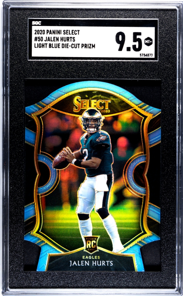 2020 Panini Select Jalen Hurts #50 SGC 9.5