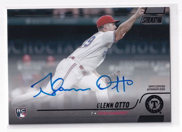 2022 Topps Stadium Club GLENN OTTO Rookie On Card Auto SCBA-GO Rangers BLACK /25