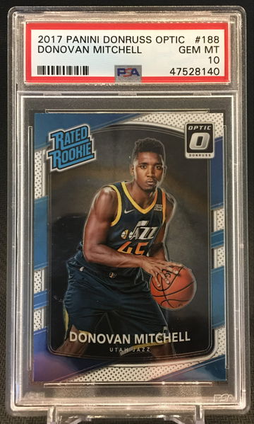 2017 Panini Donruss Optic Donovan Mitchell PSA 10