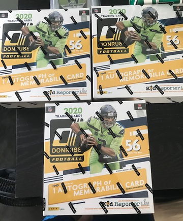 Lot of 3 2020 Donruss fanatics edition mega football boxes