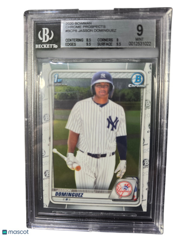 2020 Bowman Chrome Prospects Jasson Dominguez #BCP8 BGS 9
