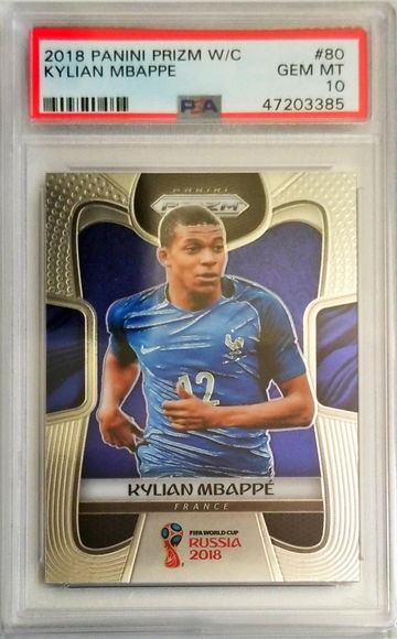 Kylian Mbappe Prizm World Cup PSA 10 