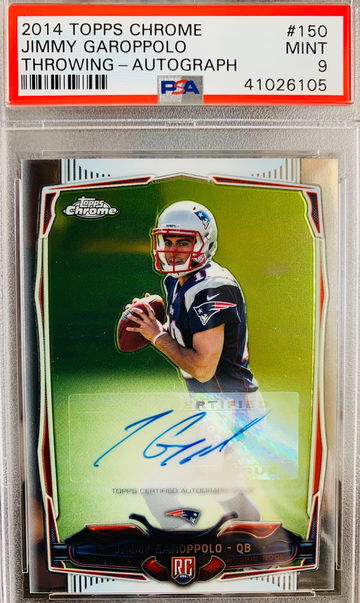⭐️ 2014 JIMMY GAROPPOLO TOPPS CHROME AUTO PSA 9 RC🔥📈 