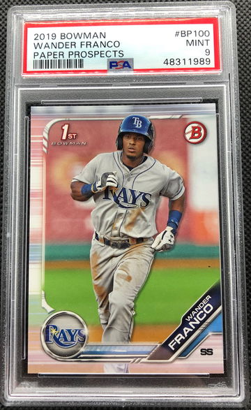 2019 Bowman Wander Franco 1st Bowman rc psa 9