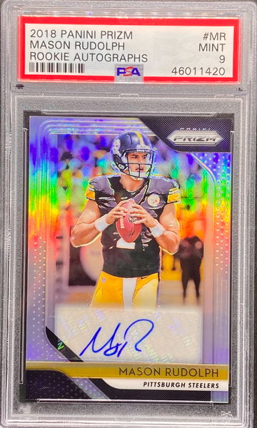 2018 Prizm Rookie Auto Mason Rudolph PSA 9