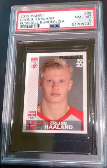 Panini Fussball Erling Haaland PSA 8