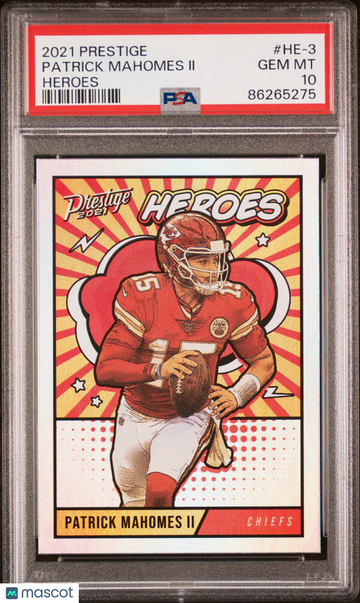 2021 Panini Prestige Heroes Patrick Mahomes II #HE-3 PSA 10