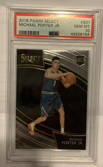 2018-19 Panini Select Michael Porter JR Courtside RC PSA 10