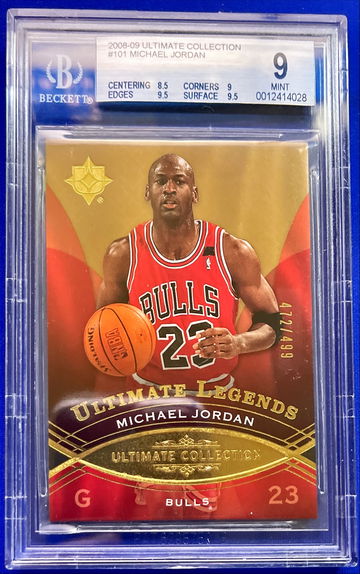 2008-09 Michael Jordan Ultimate Collection  /499, BGS 9, strong sup grades