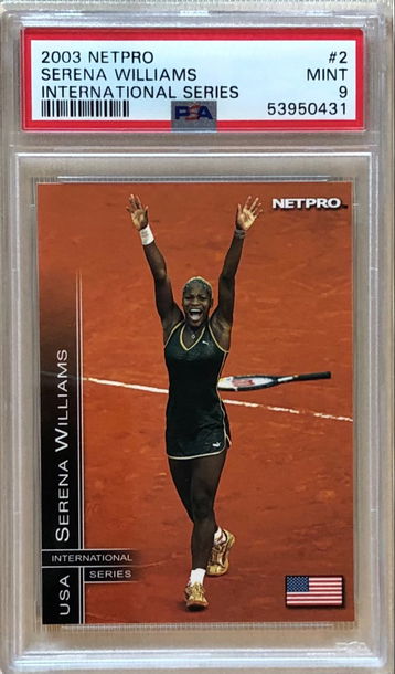 2003 NetPro International Series #2 Serena Williams Rookie PSA 9