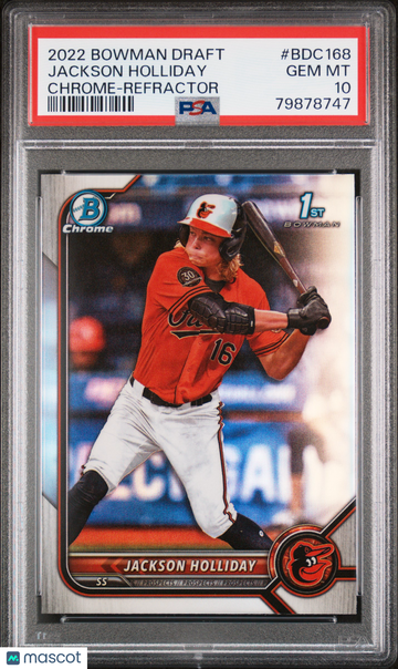 2022 Bowman Draft Jackson Holliday #BDC168 PSA 10