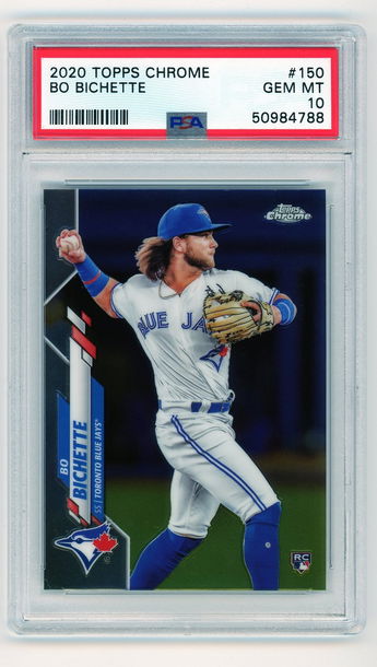 2020 topps chrome bo bichette psa 10