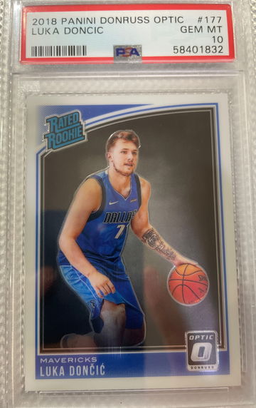 2018 Panini Donruss Optic Luka Optic PSA 10 Gem Mint