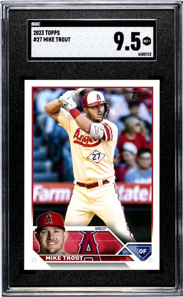 2023 Topps #27 Mike Trout SGC 9.5