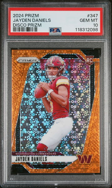 2024 Panini Prizm Disco Prizm Jayden Daniels #347 PSA 10