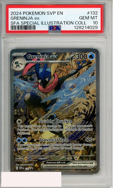 2024 POKEMON SVP EN-SV BLACK STAR PROMO GRENINJA EX #132 SFA SIR PSA 10 GEM MT