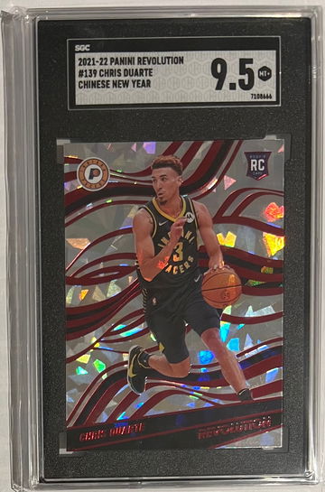 2021 Revolution Chinese New Year Parallel Chris Duarte Rookie SGC 9.5 Pacers
