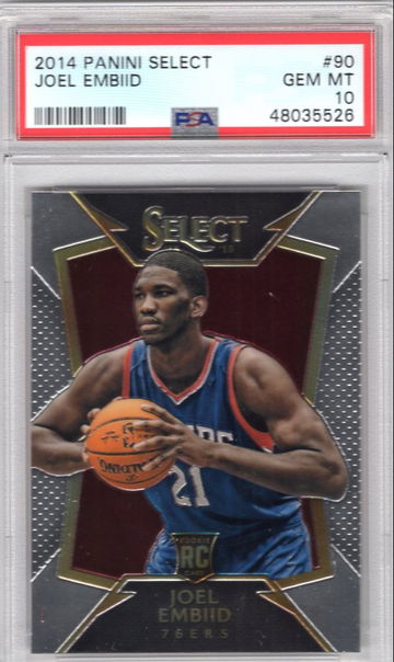 2014 Panini Select Joel Embiid RC PSA 10