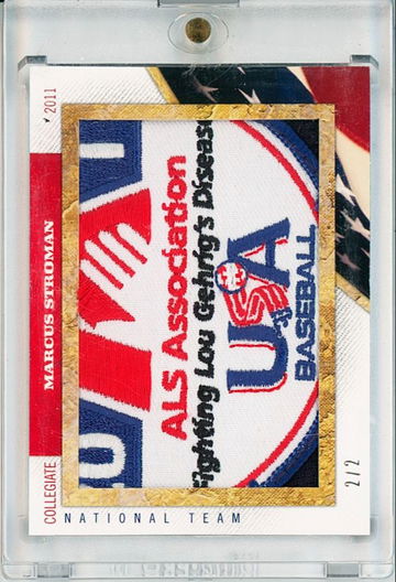 2011 Panini USA Marcus Stroman ALS Association Lou Gehrigs Disease Patch /2