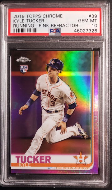  2019 Topps Chrome Pink Refractor Kyle Tucker RC #39 PSA 10