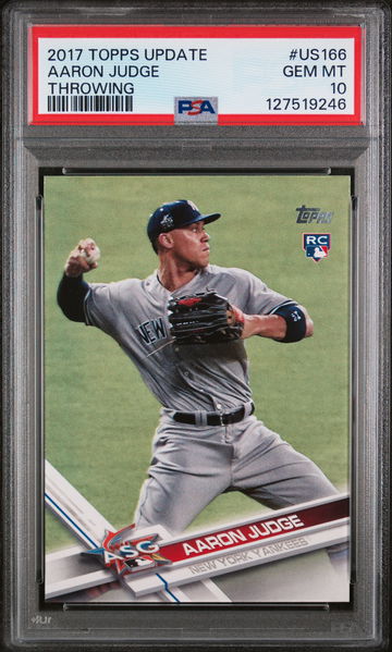 2017 Topps Update Throwing Aaron Judge #US166A PSA 10
