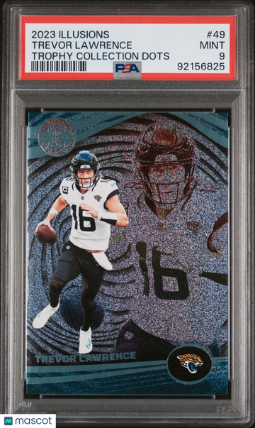 2023 Illusions Trevor Lawrence #49 Trophy Collection Dots PSA 9