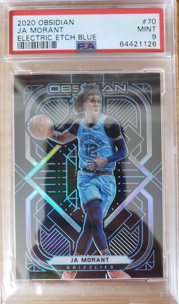 2020-21 Obsidian Basketball - Ja Morant FOTL Blue Etch 2/16! All-Star 🌟 PSA 9!