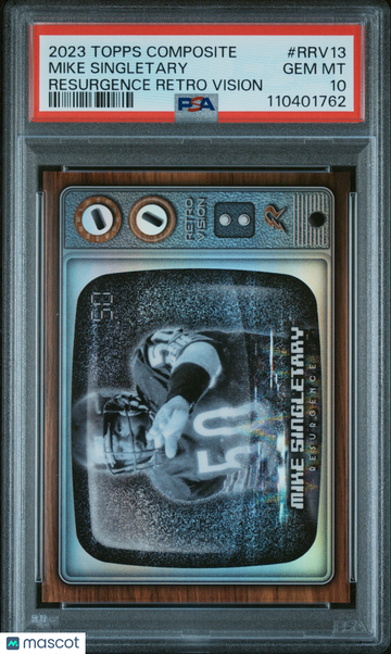 2023 Topps Composite Resurgence Retro Vision Mike Singletary #RRV13 PSA 10