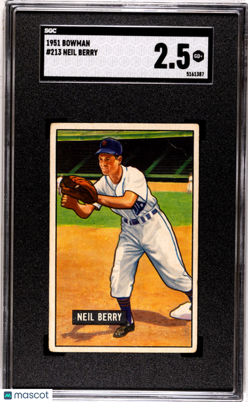 1951 Bowman Neil Berry #213 SGC 2.5