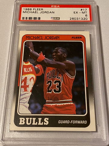 Michael Jordan 1988 Fleer PSA 6 #17
