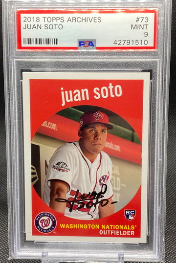 Juan Soto 2018 Topps Archives Rookie #73 PSA 9 RC