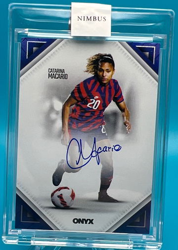 2022 AUTOGRAPH CATARINA MACARIO Onyx Nimbus #/77 SUPER RARE AUTO - FROM REDEMPTION