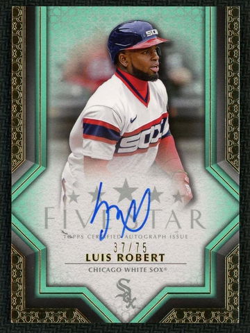 2023 Topps Five Star Luis Robert #FSA-LRO Auto /75