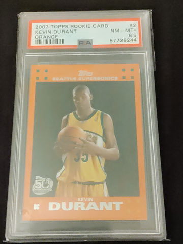 2007 Topps orange Kevin Durant PSA 8.5 pop10