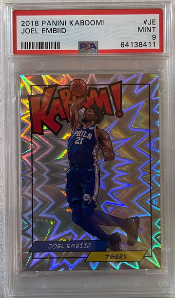 2018 Panini Kaboom Joel Embiid #JE — PSA MINT 9